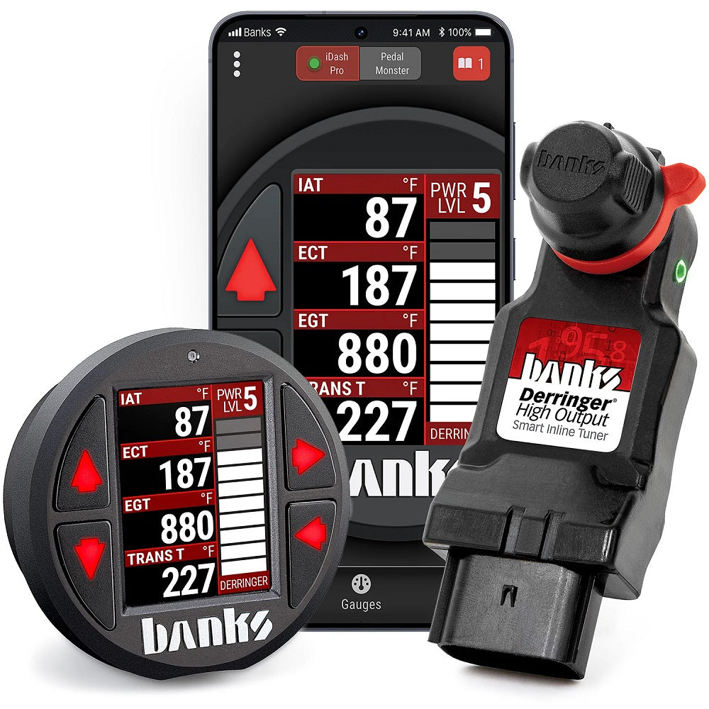 banks pedal Power 66798 Derringer Tuner with iDash SuperGauge Verstopfung Compatible with Banks PedalMonster Speed(RPM):400RPM Fahrrad Blaschke | 09575