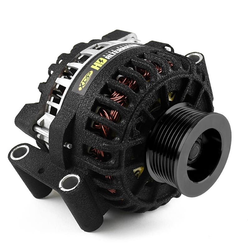 XDP XD349 Wrinkle Black HD High Output Alternator 06-07 Ford 6.0L
