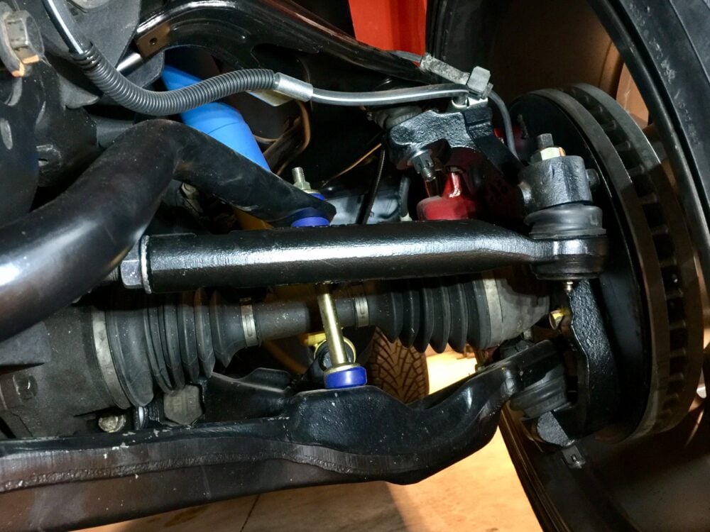 flat CV and tie rod angles