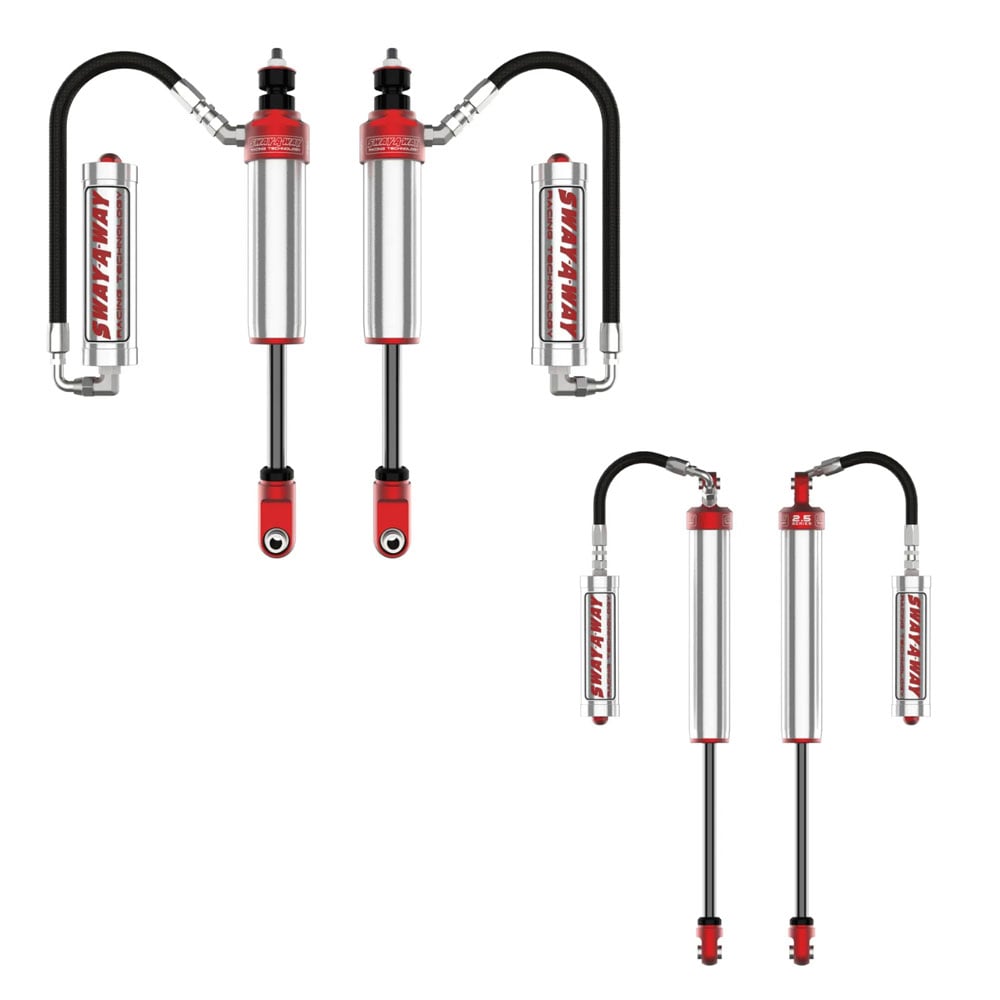 AFE Sway A Way 2.5" Shock Kit / Front and Rear / 0 6" Lift / 17 24 Ford 6.7L Powerstroke