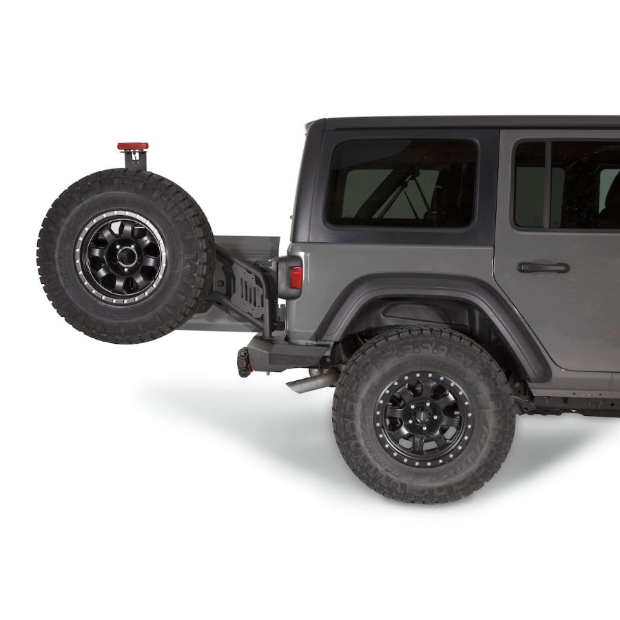 Warn Elite Rear Tire Carrier for Warn Rear Bumper 102190 for 20-23 Jeep Wrangler JL