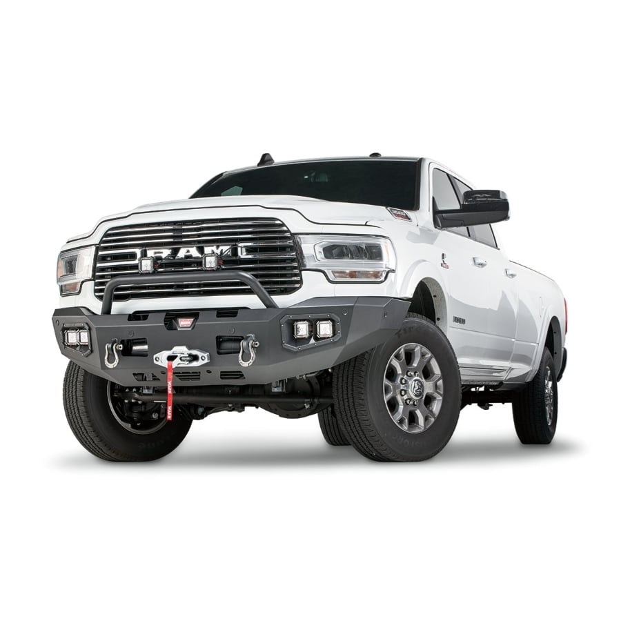 Warn Ascent Front Winch Bumper for 19-23 Ram 2500 and 3500