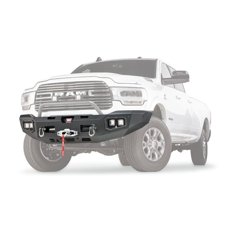 Warn Ascent Front Winch Bumper for 19-23 Ram 2500 and 3500