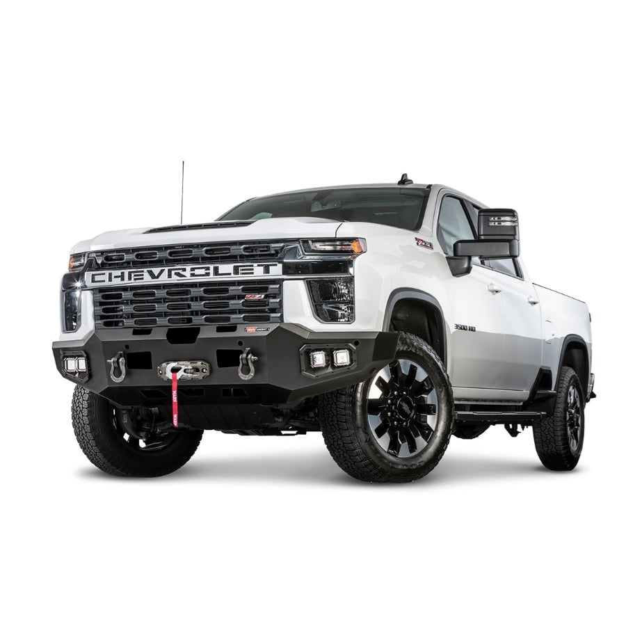 Warn Ascent Front Winch Bumper for 20-23 Chevrolet 2500HD and 3500