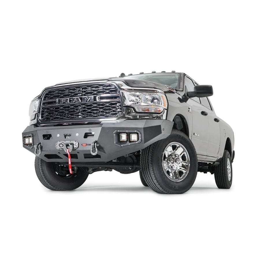Warn Ascent HD Front Winch Bumpers for 19-23 Ram 2500 and 3500 and 4500 and 5500