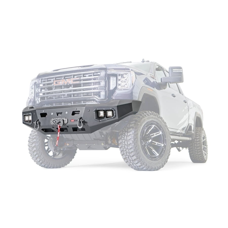 Warn Ascent HD Front Winch Bumpers for 20-23 GMC 2500HD and 3500