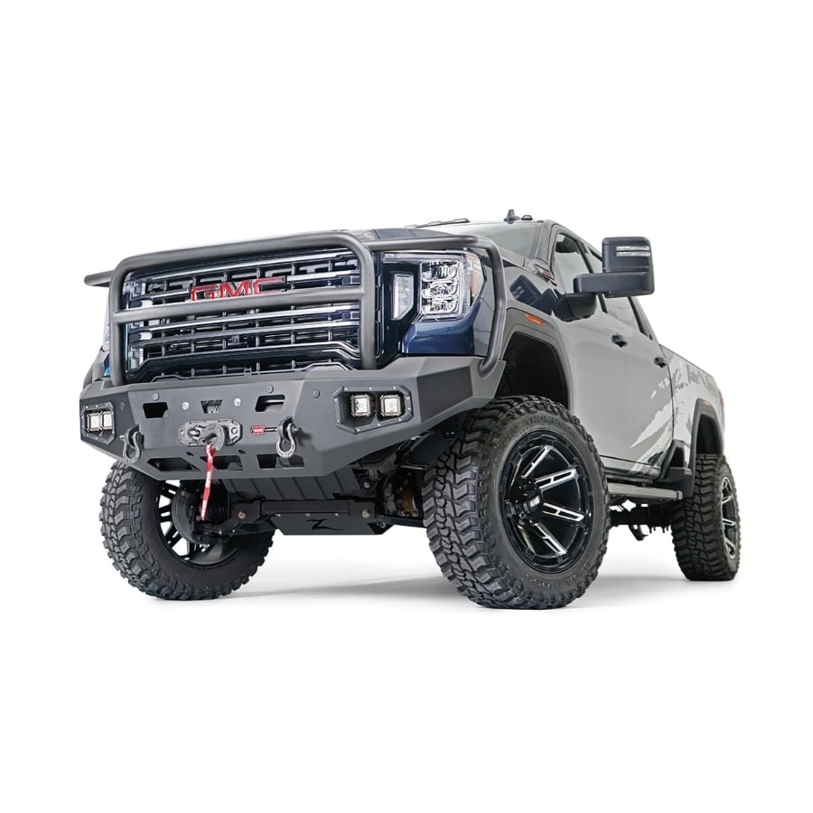 Warn Ascent HD Front Winch Bumpers for 20-23 GMC 2500HD and 3500