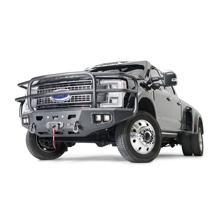 Warn Ascent HD Front Winch Bumpers for 17-22 Ford F-450 and F-550