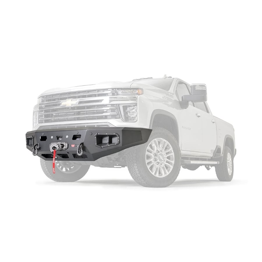 Warn Ascent HD Front Winch Bumpers 20 23 Chevrolet 2500HD/3500
