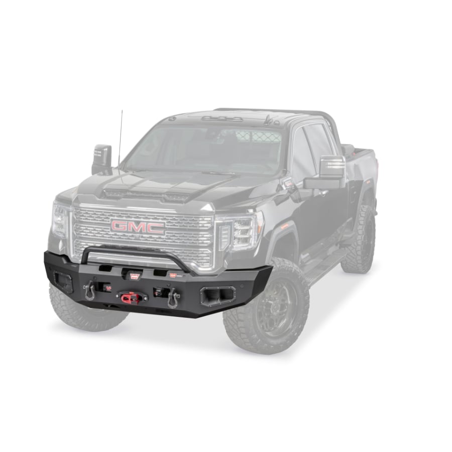 Warn Ascent Front Winch Bumper for 20-23 GMC 2500HD and 3500