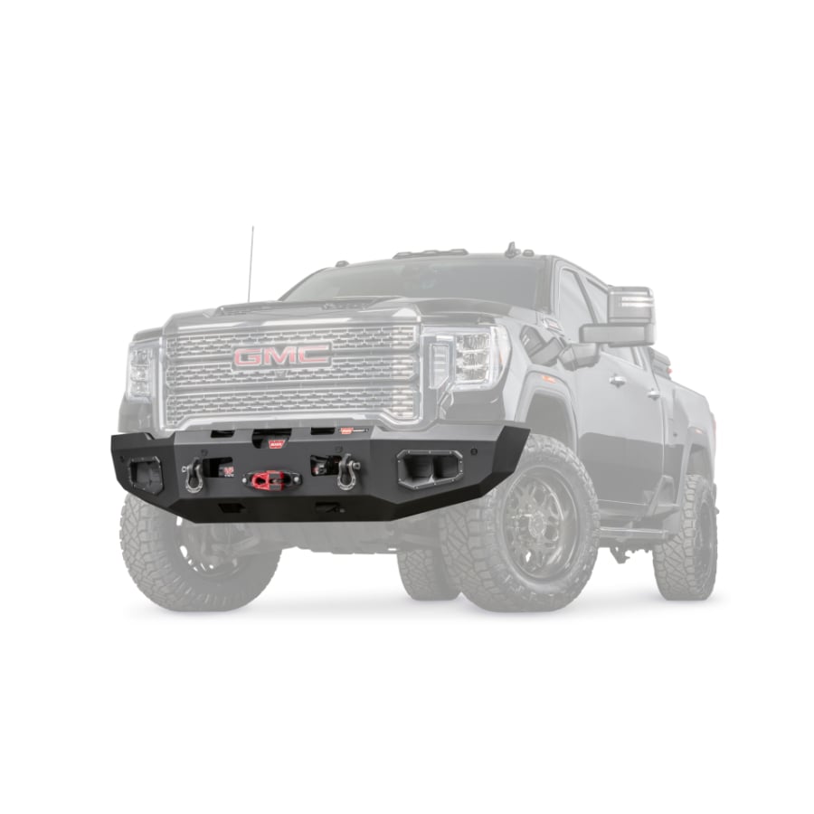 Warn Ascent Front Winch Bumper for 20-23 GMC 2500HD and 3500