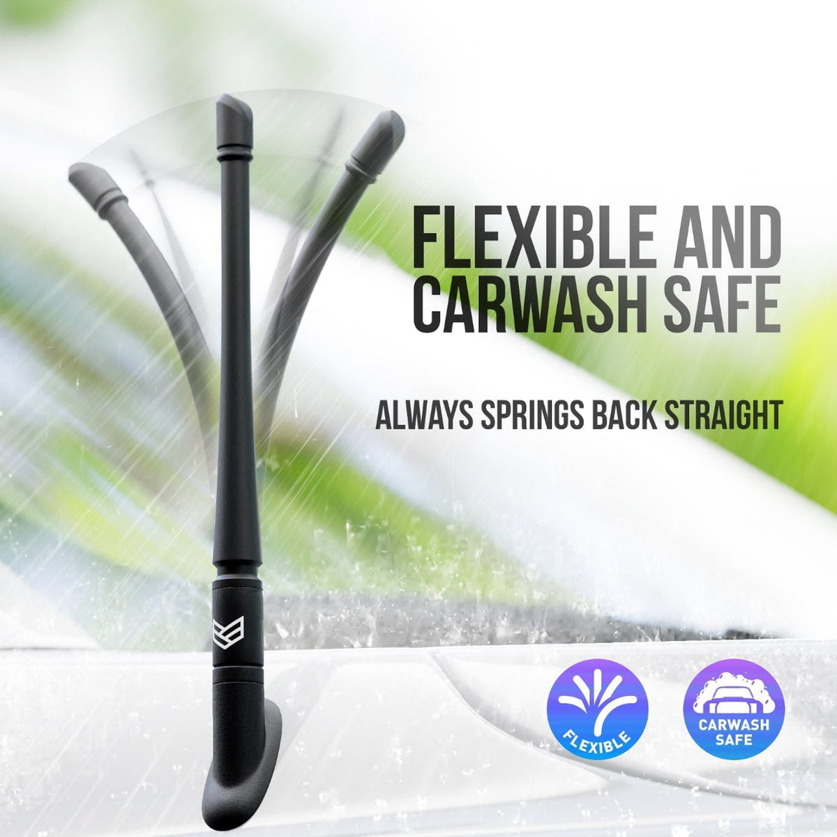 Ronin Factory Tuffguard Flexible 8 Inch Antenna 19-23 Jeep Gladiator/Wrangler