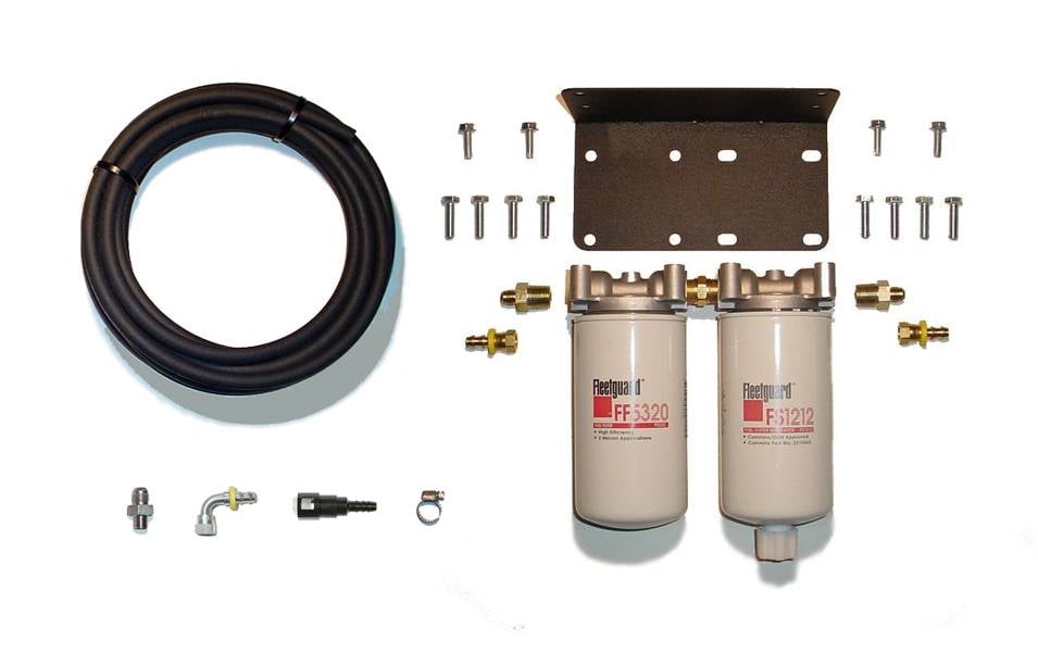 Glacier Diesel Power Fuel Filter System for 03-07 Dodge 5.9L Cummins with In-Tank Pump