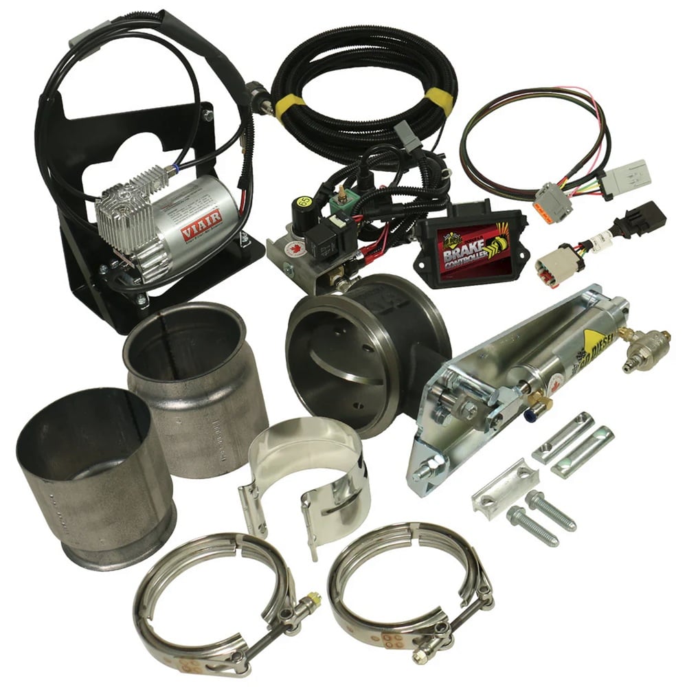 BD 1027344 4" In-Line and Remote Mount Exhaust Brake for 07.5-17 Ram 6.7L Cummins
