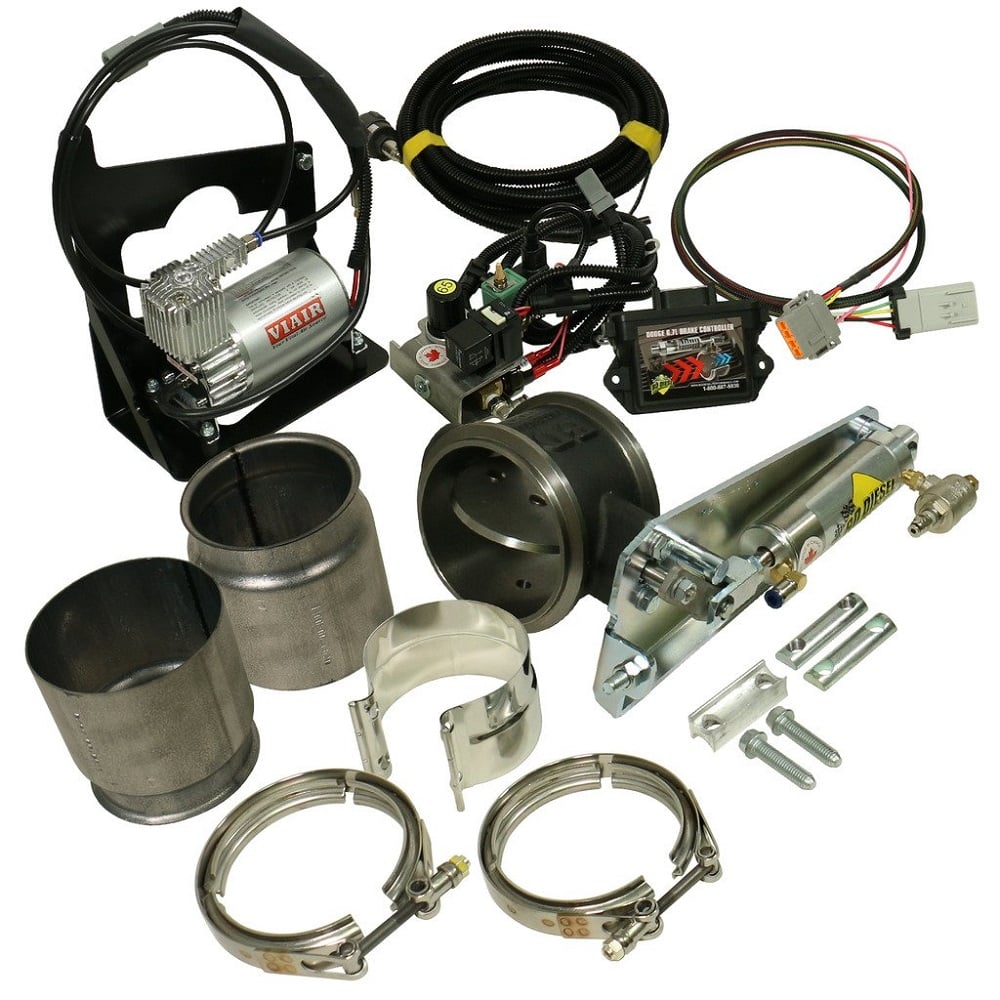 BD 1027345 In-Line and Remote 5" Mount Exhaust Brake for 07.5-17 Ram 6.7L Cummins