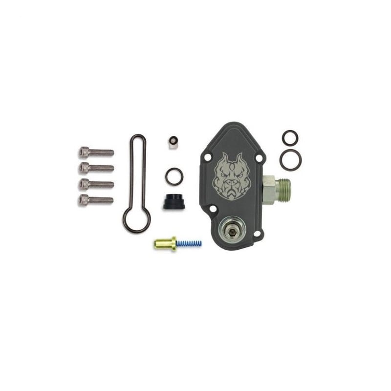 Sinister Diesel Blue Spring Kit with Adjustable Billet Gray Housing for 03-07 6.0L Ford Powerstroke
