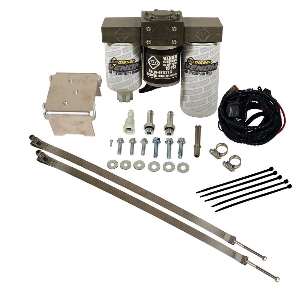 BD Venom Fuel Lift Pump with Filter and Separator for 01-10 6.6L GM Duramax