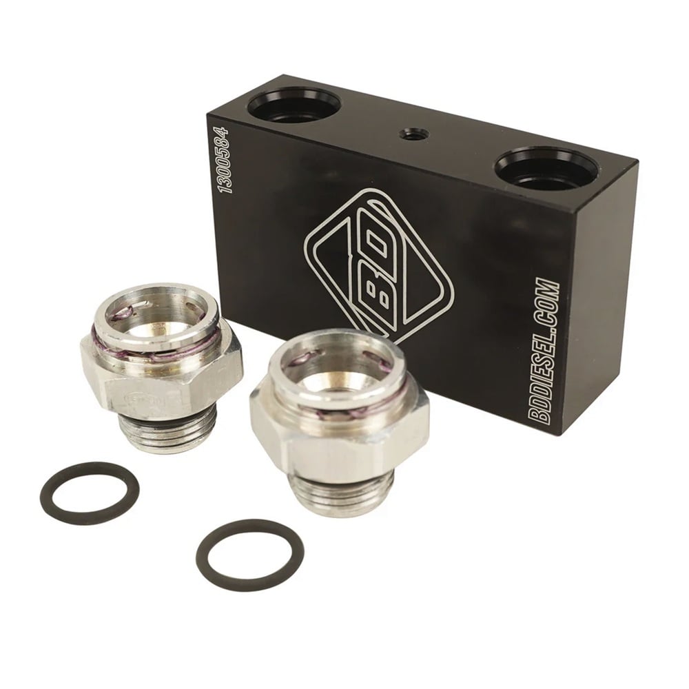 BD Transmission Cooler Bypass Delete Kit for 17-19 GM 6.6L Duramax L5P