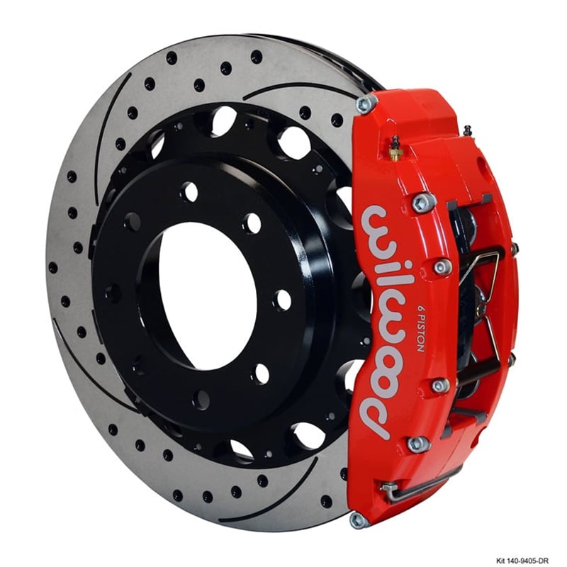 Wilwood TC6R Big Brake Rear Brake Kit for 01-10 GM 2500HD
