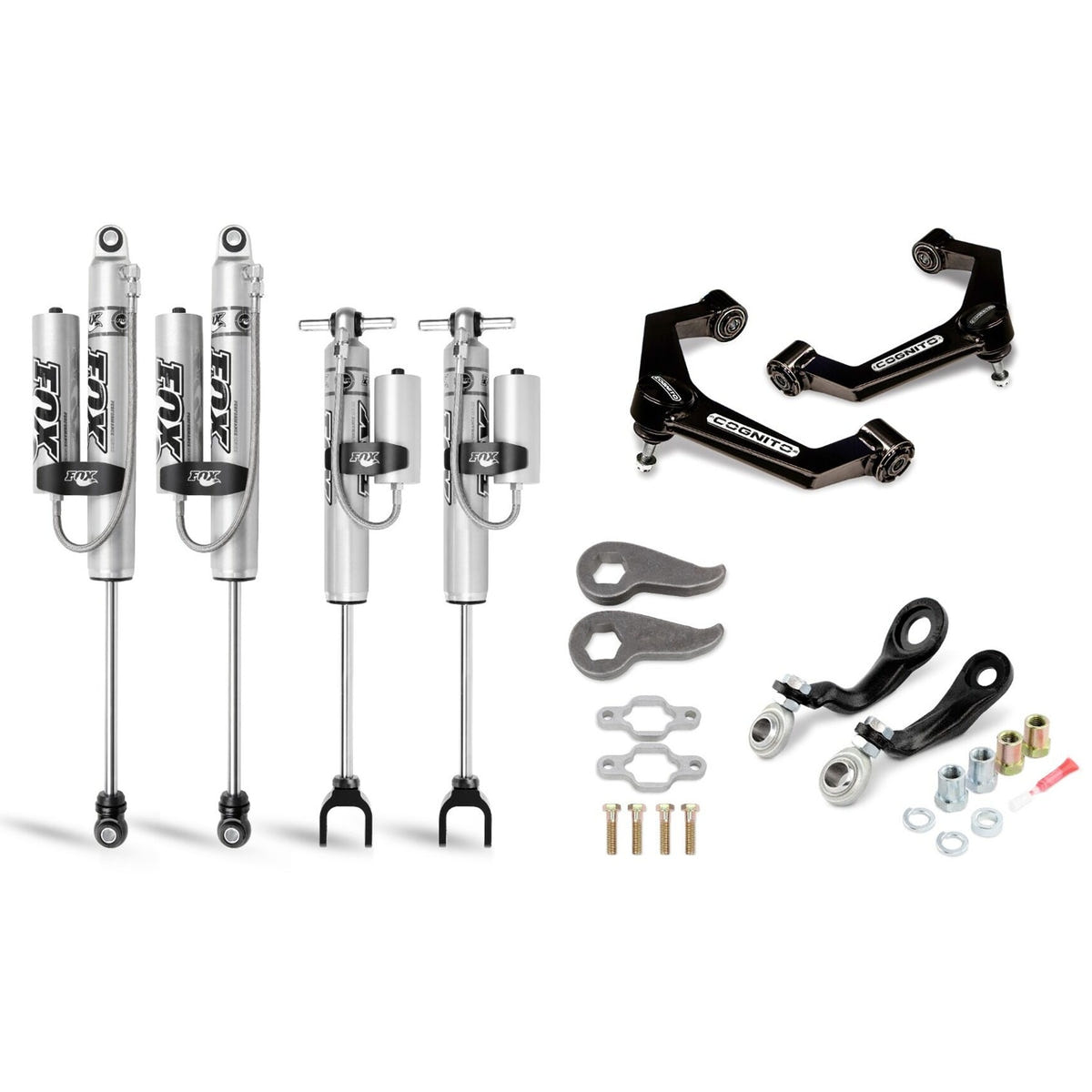 Cognito 3" Performance Leveling Kit With Fox 2.0 Remote Reservoir Shocks 11-19 6.6L GM Duramax