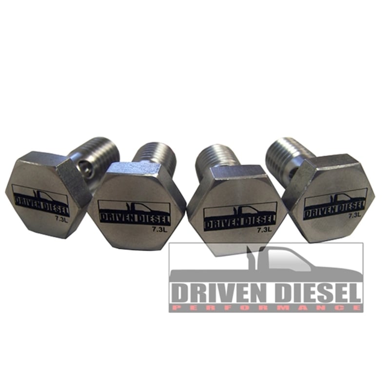 Driven Diesel High Flow Banjo Bolt Kit for 94-03 Ford 7.3L Powerstroke