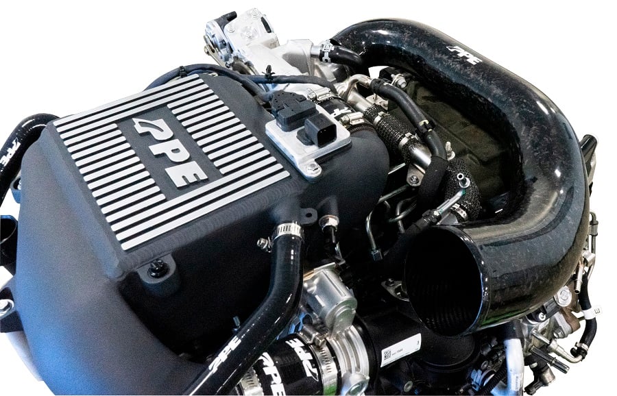 PPE Zilla Carbon Fiber Intake Tube for 20-25 GM 1500 3.0L Duramax LM2 and LZ0