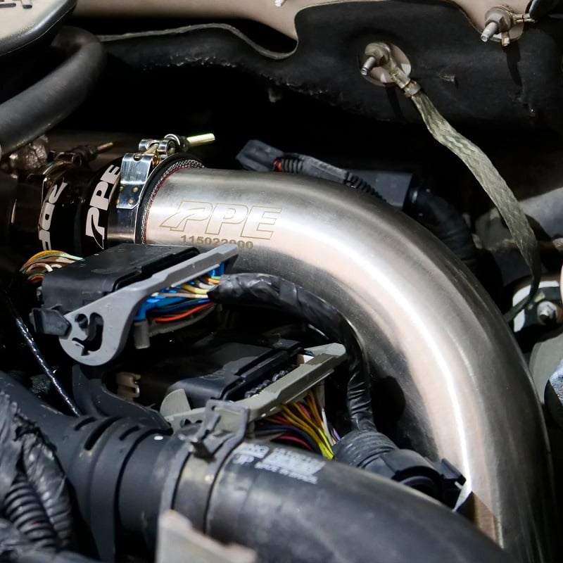 PPE Hot Side 3" Stainless Steel Intercooler Charge Pipe for 04.5-10 GM 6.6L Duramax
