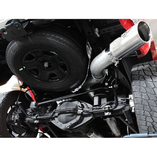 AFE Large Bore-HD Series 5" Stainless DPF Back Exhaust for 13-18 6.7L Cummins