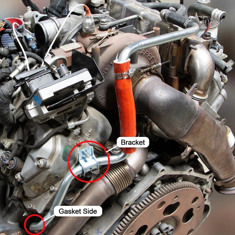 PPE Modified Coolant Tube for 07.5-10 GM 6.6L Duramax LMM