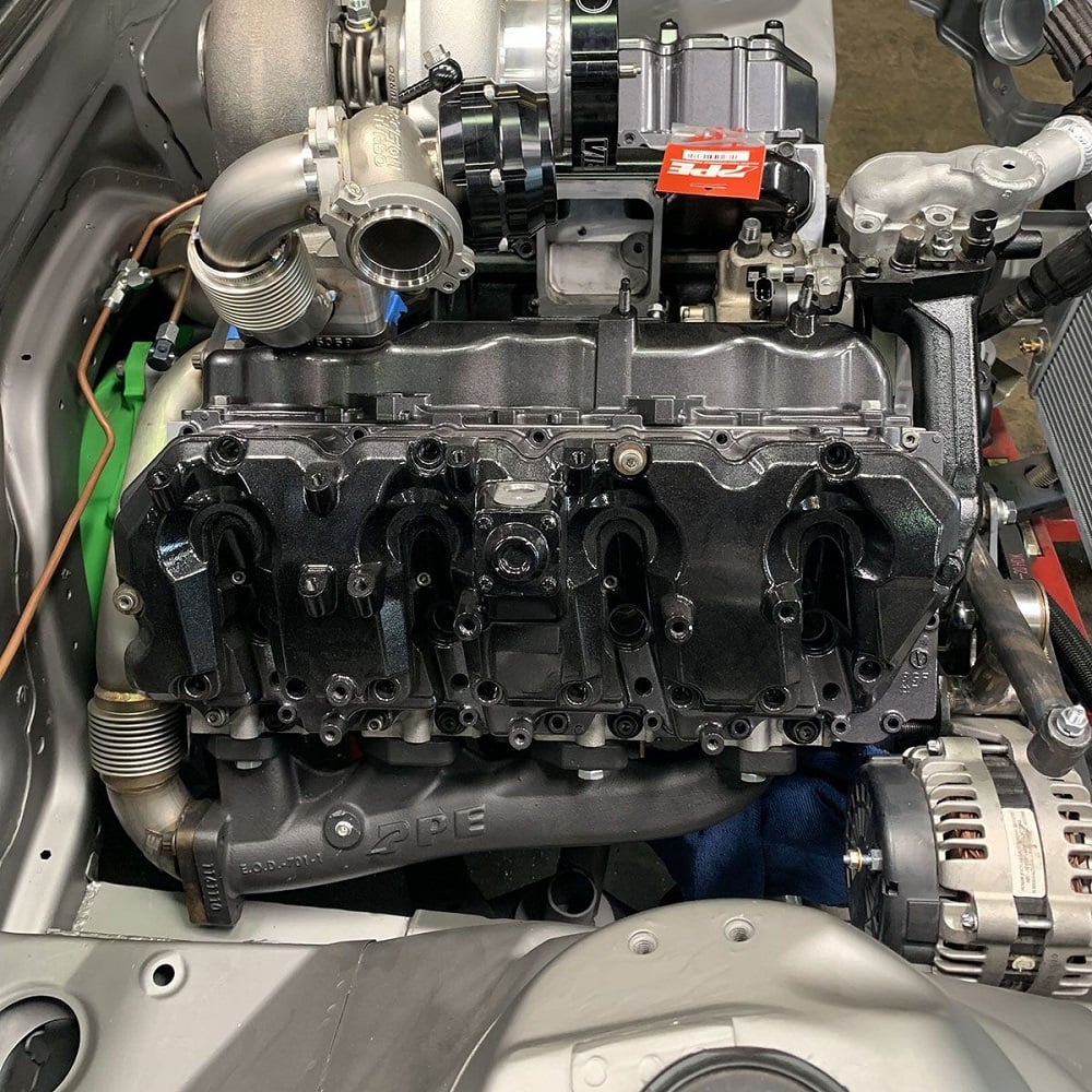 PPE High Flow Exhaust Manifolds with Up-Pipes for 17-25 Duramax L5P