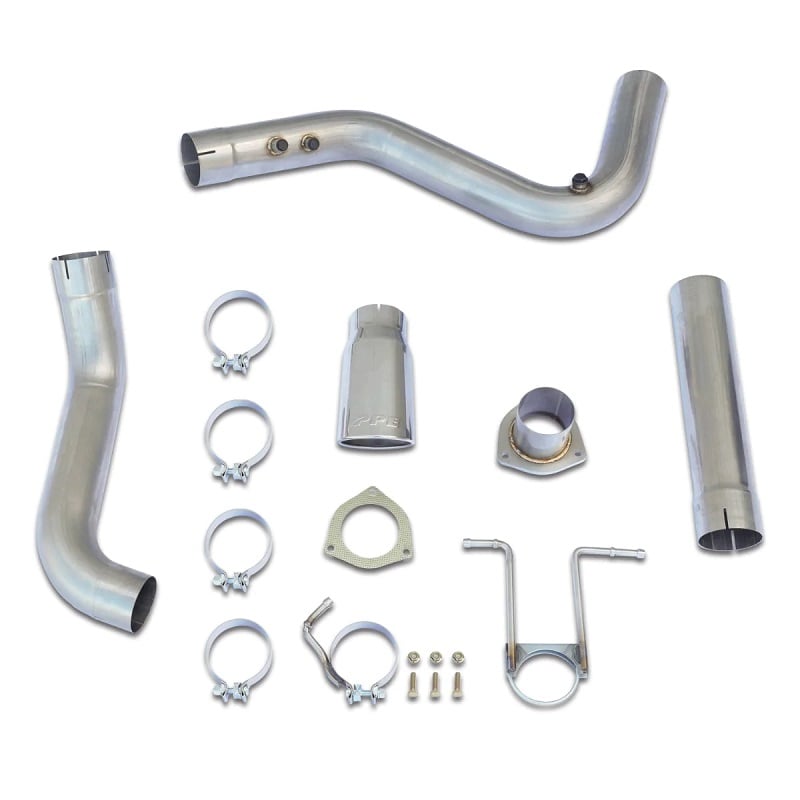 PPE 304 Stainless Steel DPF Back 4" Exhaust Kit for 07.5-17 GM 6.6L Duramax