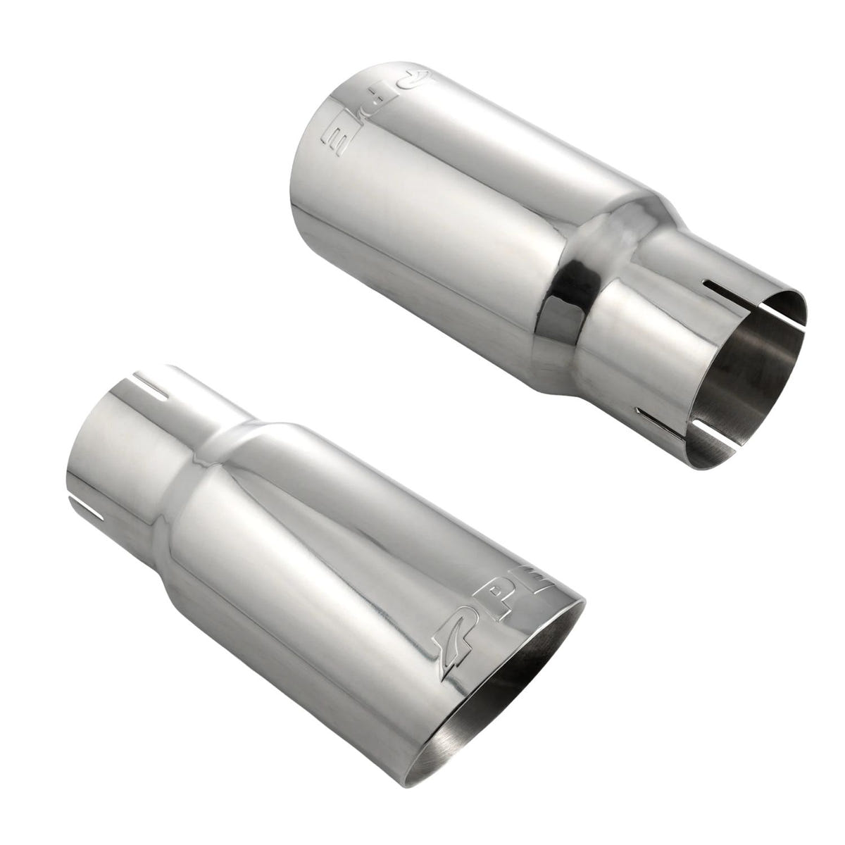 polished stainless steel Duramax exhaust turn-out pipe