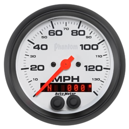 Auto Meter Phantom Series 3-3 and 8" GPS Speedometer with Rally Nav Display