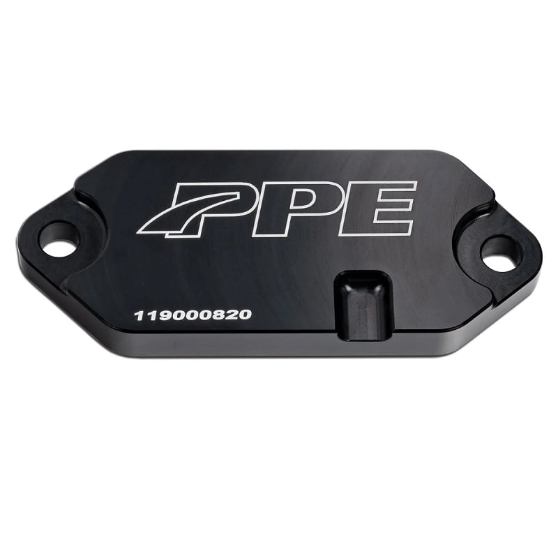 PPE Billet Aluminum Coolant Block-Off Plate for 01-16 GM 6.6L Duramax