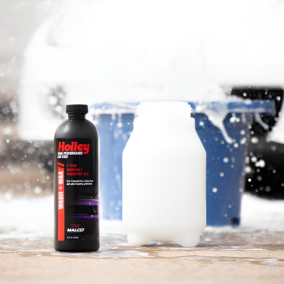 Holley 120-HLYWW-16 car wash soap with water-beading wax protection