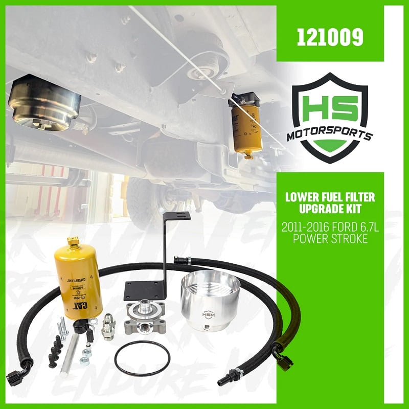 H&amp;S Motorsports Lower Fuel Filter Upgrade Kit for 11-16 Ford 6.7L Powerstroke