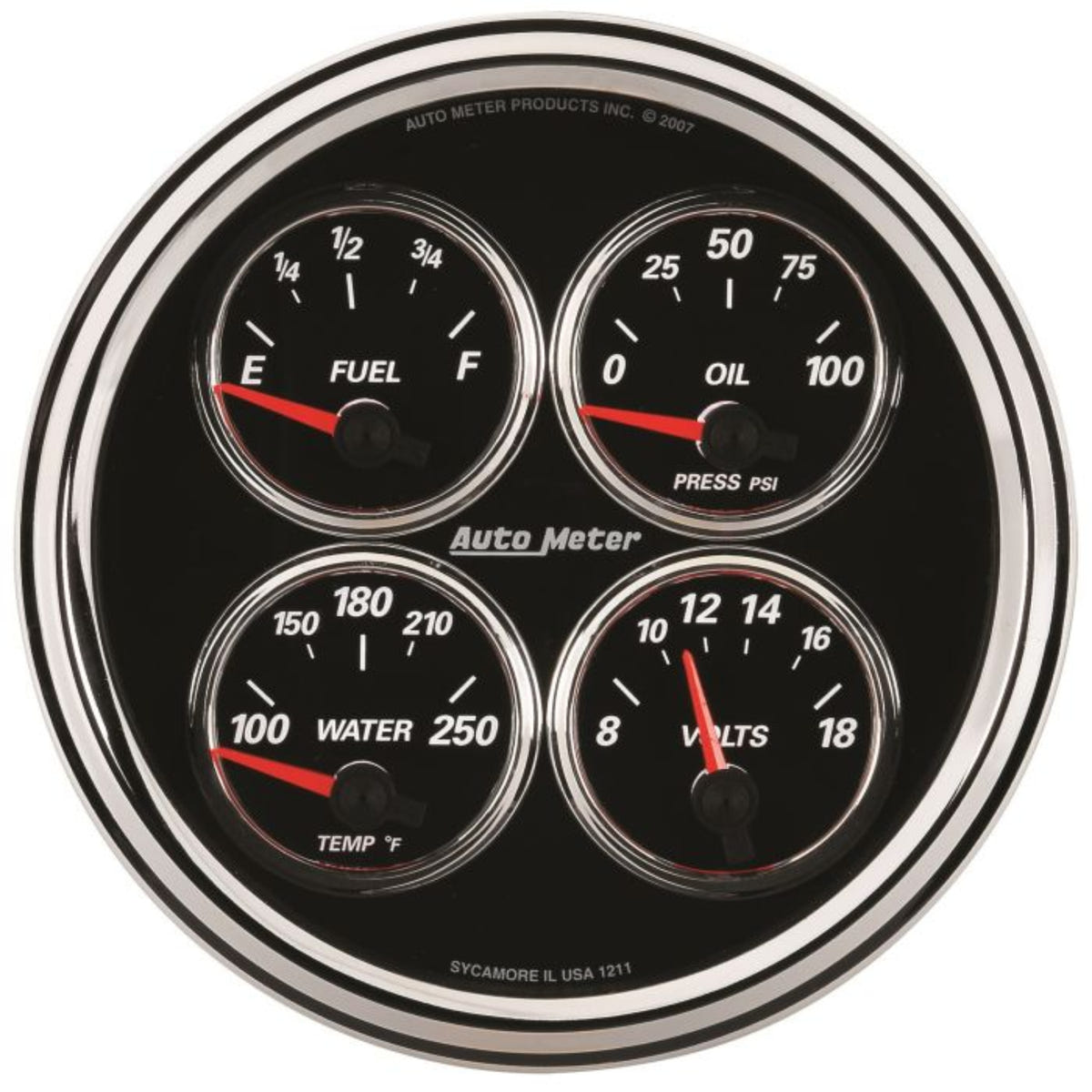 Auto Meter 5" Quad Gauge