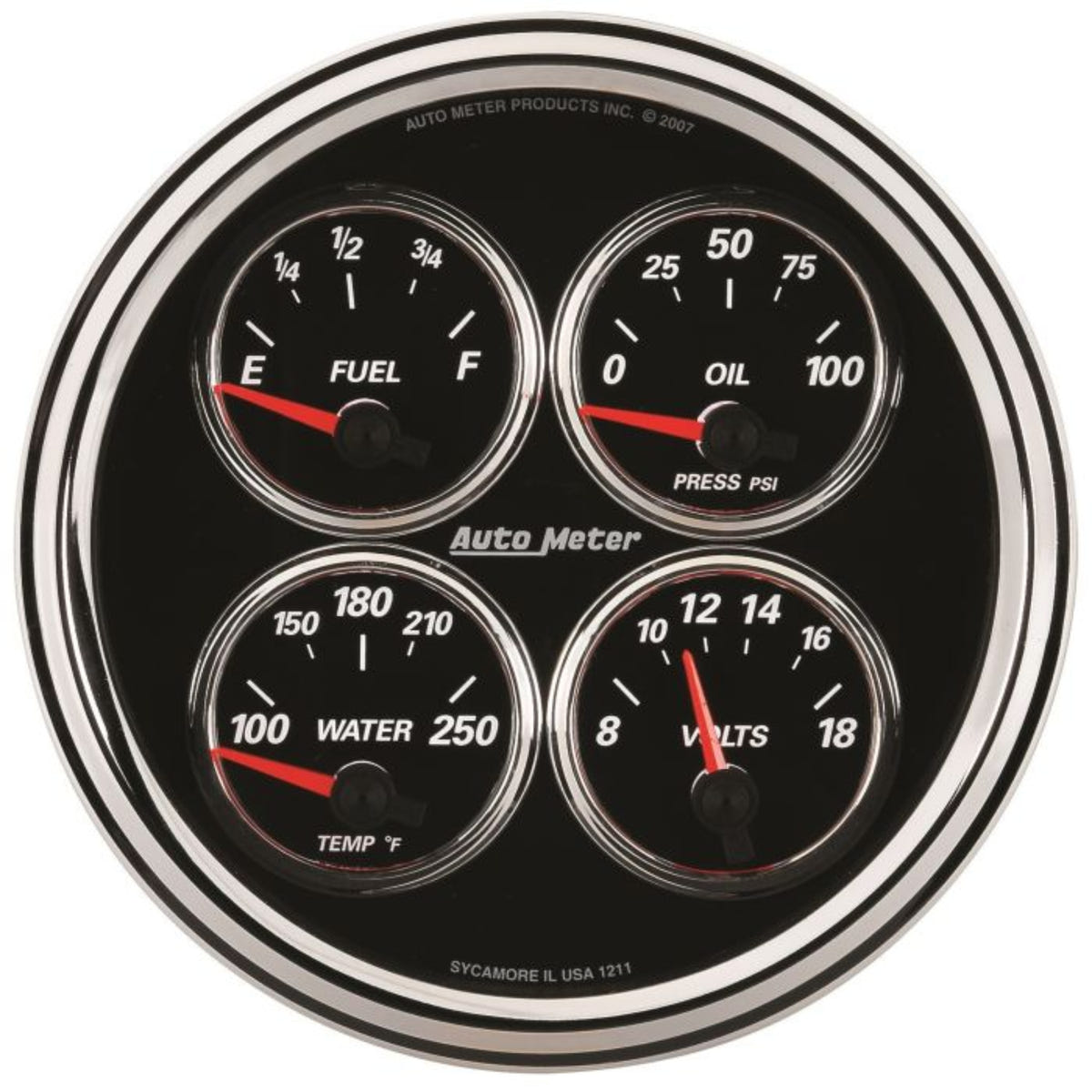 Auto Meter 5" Quad Gauge