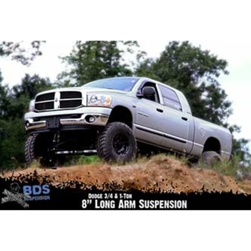 BDS Suspension 8" Long Arm Lift Kit 4" Axle for 09-13 Dodge Ram 2500 for 09-12 3500 4WD