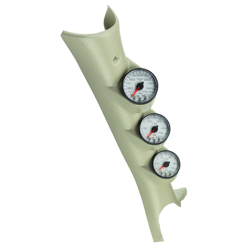 Auto Meter Spek Pro 3 Gauge Full Pillar Kit EGT, Boost, Trans for 03-09 Dodge Ram 5.9 and 6.7L Cummins