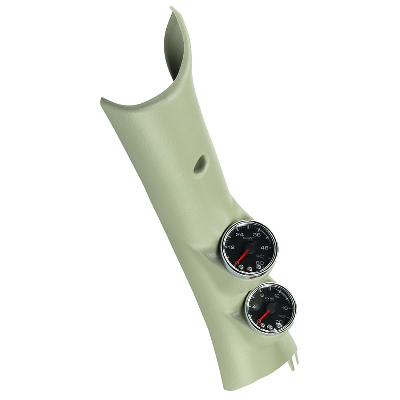 Auto Meter Spek Pro 2 Gauge Pillar Kit EGT, Boost for 10-18 Dodge 6.7L Cummins and for 14-18 EcoDiesel
