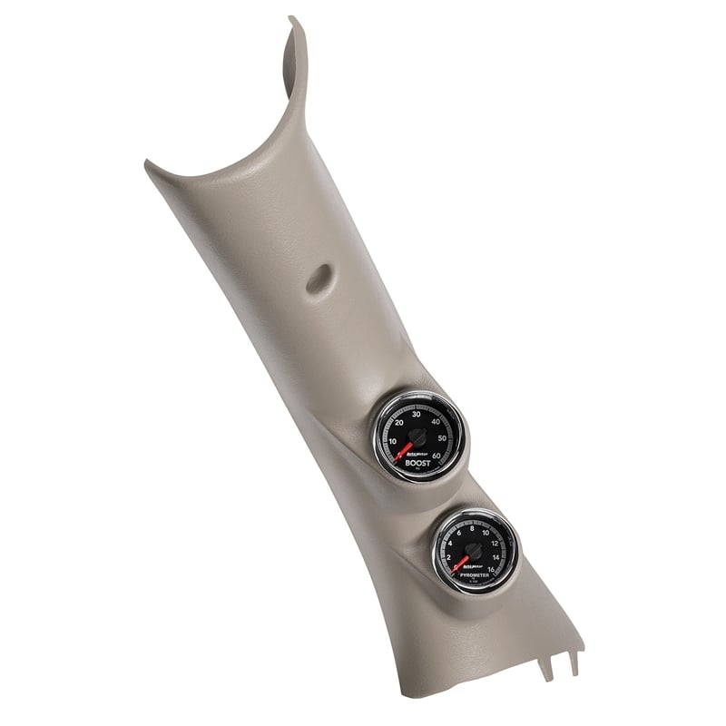 Auto Meter Factory Match Dual Pillar Kit EGT, Boost for 10-18 Dodge 6.7L Cummins and for 14-18 EcoDiesel