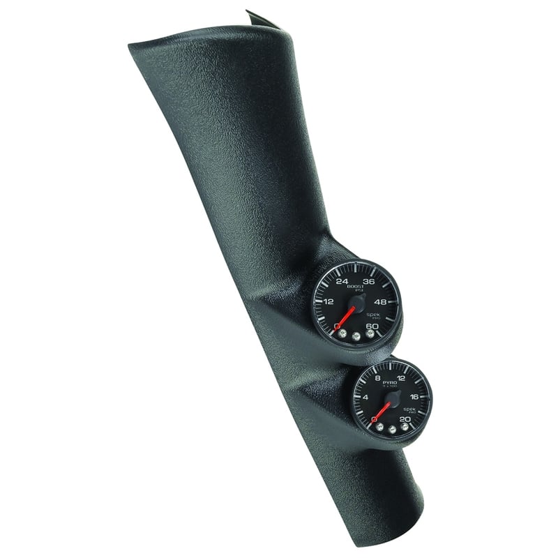 Auto Meter Spek Pro Dual Full Pillar Gauge Kit EGT, Boost for 98-02 Dodge Ram 5.9L Cummins