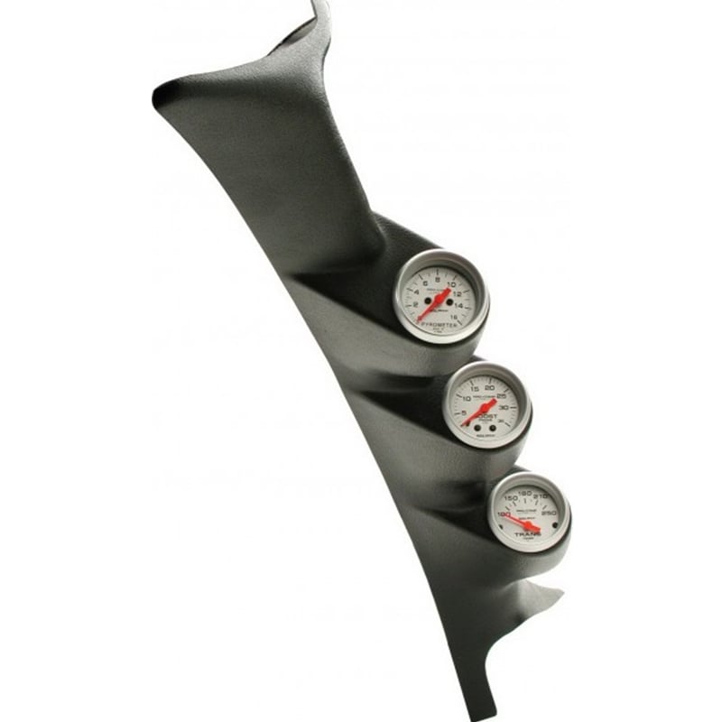 Auto Meter Triple Full Pillar Gauge Kit EGT, Boost, Trans for 99-07 6.0L 7.3L Ford Powerstroke