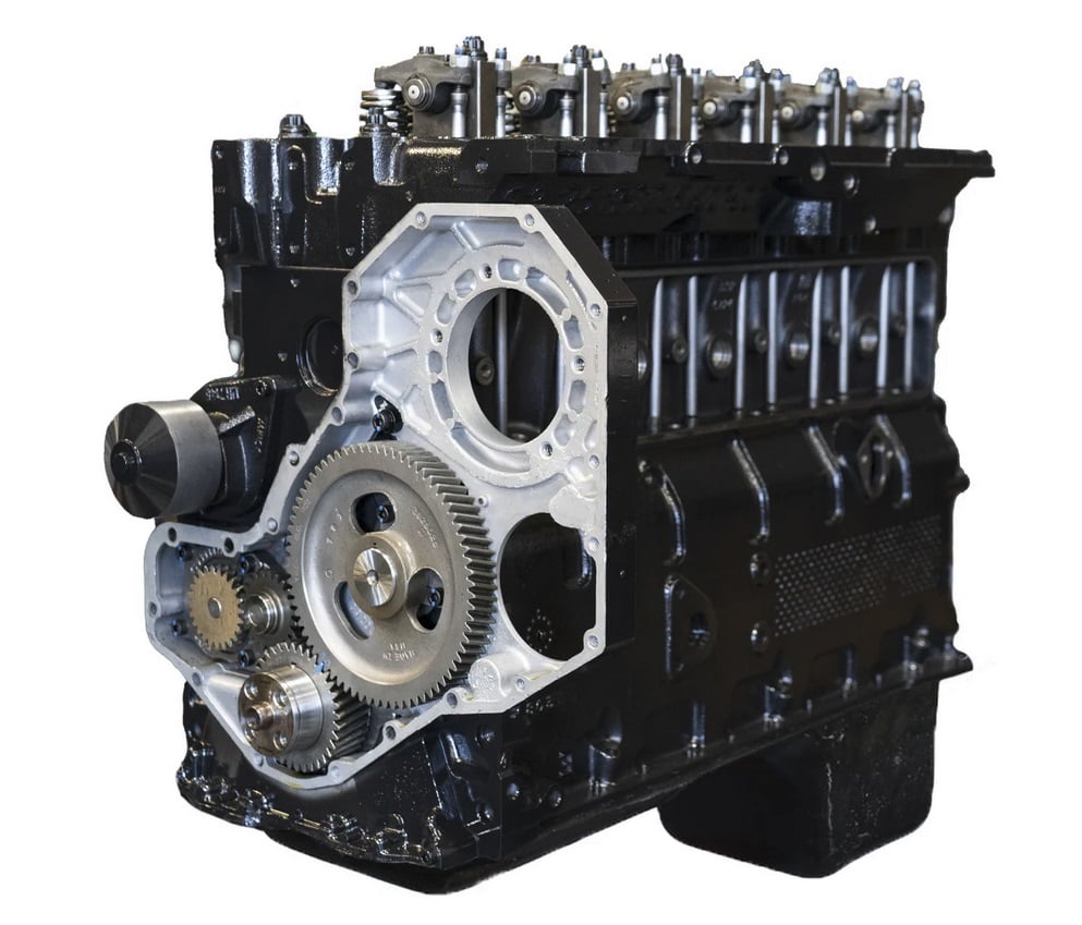 Industrial Injection Premium Stock Plus 12 Valve Long Block Engine for 89-98 Dodge 5.9L Cummins