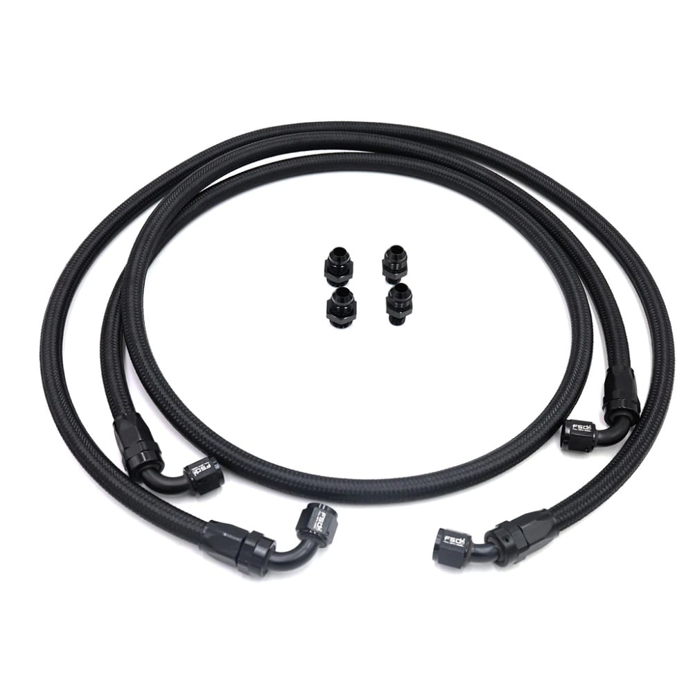 Full Send Diesel Braided Replacement 48RE Swap Bypass Transmission Line Kit for 13-18 Ram 6.7L Cummins