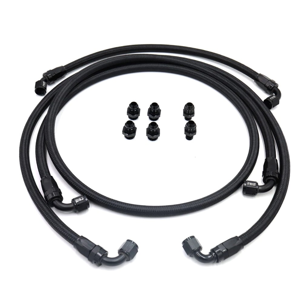 Full Send Diesel Braided Replacement 48RE Swap Transmission Line Kit for 13-18 Ram 6.7L Cummins