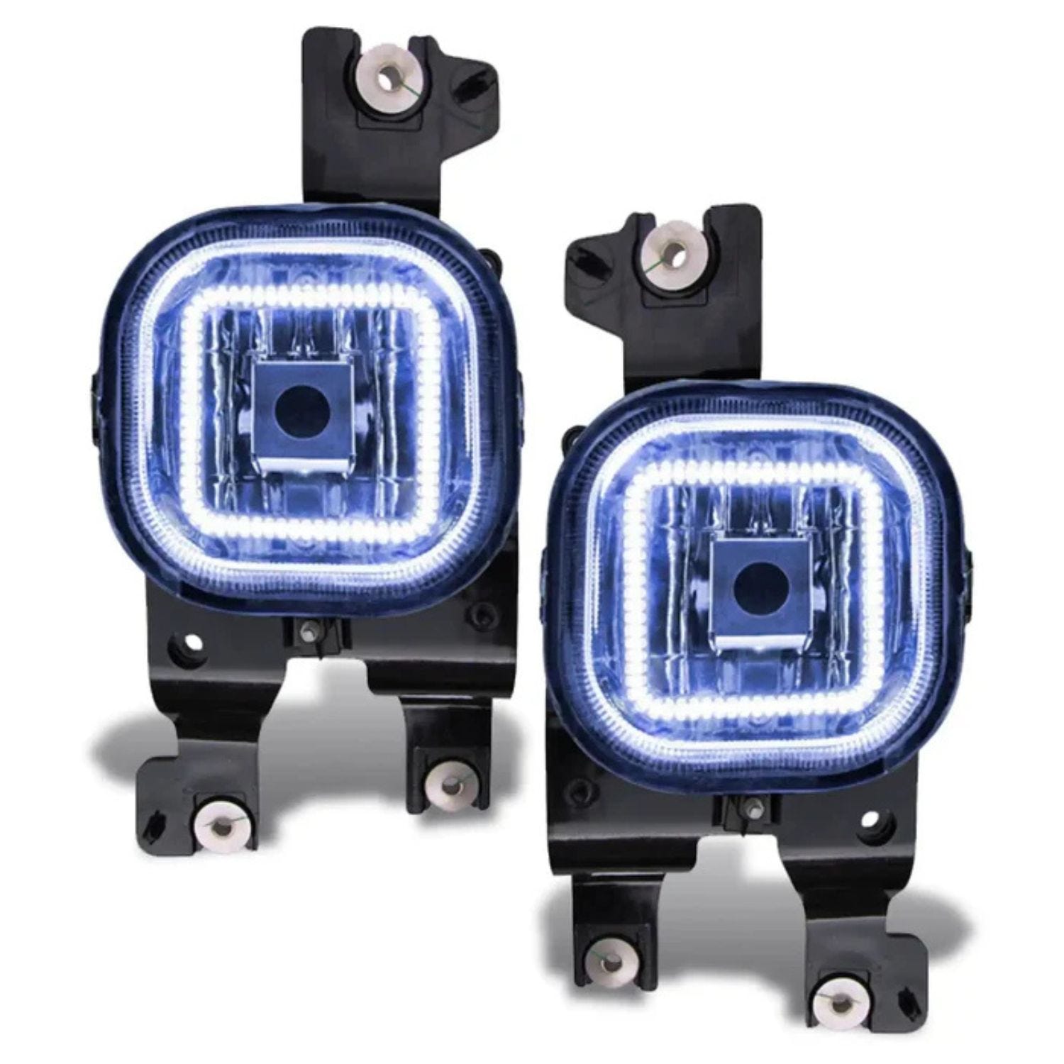 ORACLE Lighting white LED fog light halo rings showing clean OEM+ daytime running light style