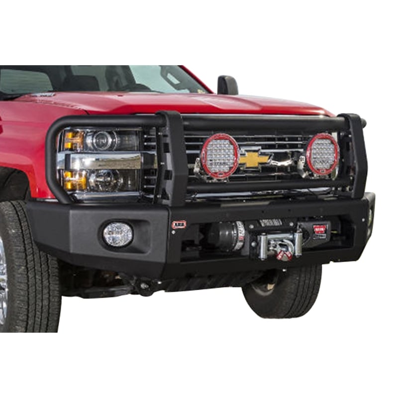 ARB Full Deluxe Modular Front Bumper Winch Bar Kit for 15-18 Chevrolet 2500HD and 3500
