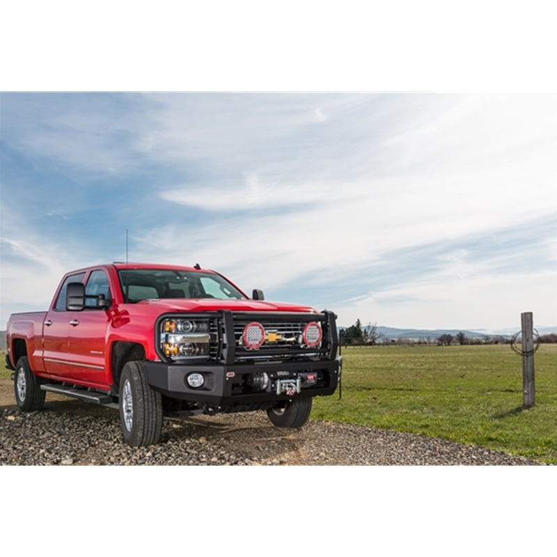 ARB Full Deluxe Modular Front Bumper Winch Bar Kit for 15-18 Chevrolet 2500HD and 3500